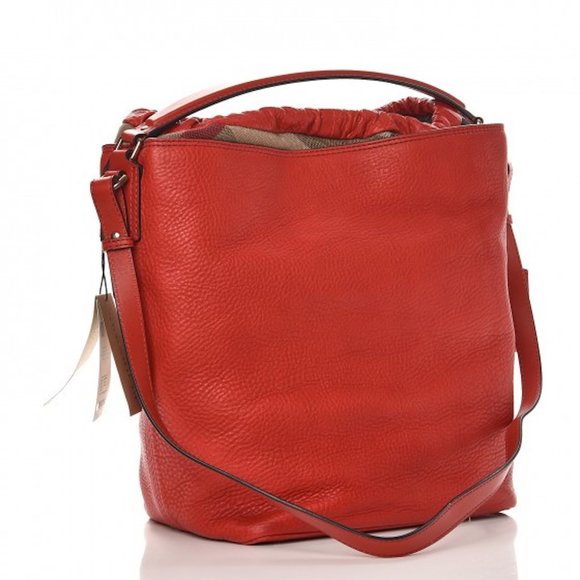 NWT BURBERRY MEDIUM ASHBY LEATHER HOBO BAG - Picture 11 of 12